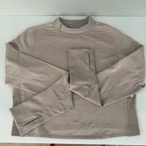 Old Navy Active CozeCore Cropped Top In Taupe Color Size M